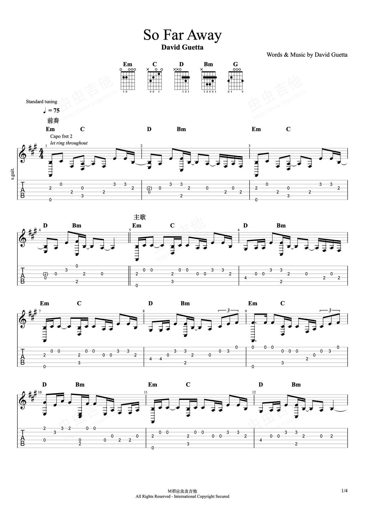 Sinatra - Dream Away sheet music for voice, piano or guitar [PDF]