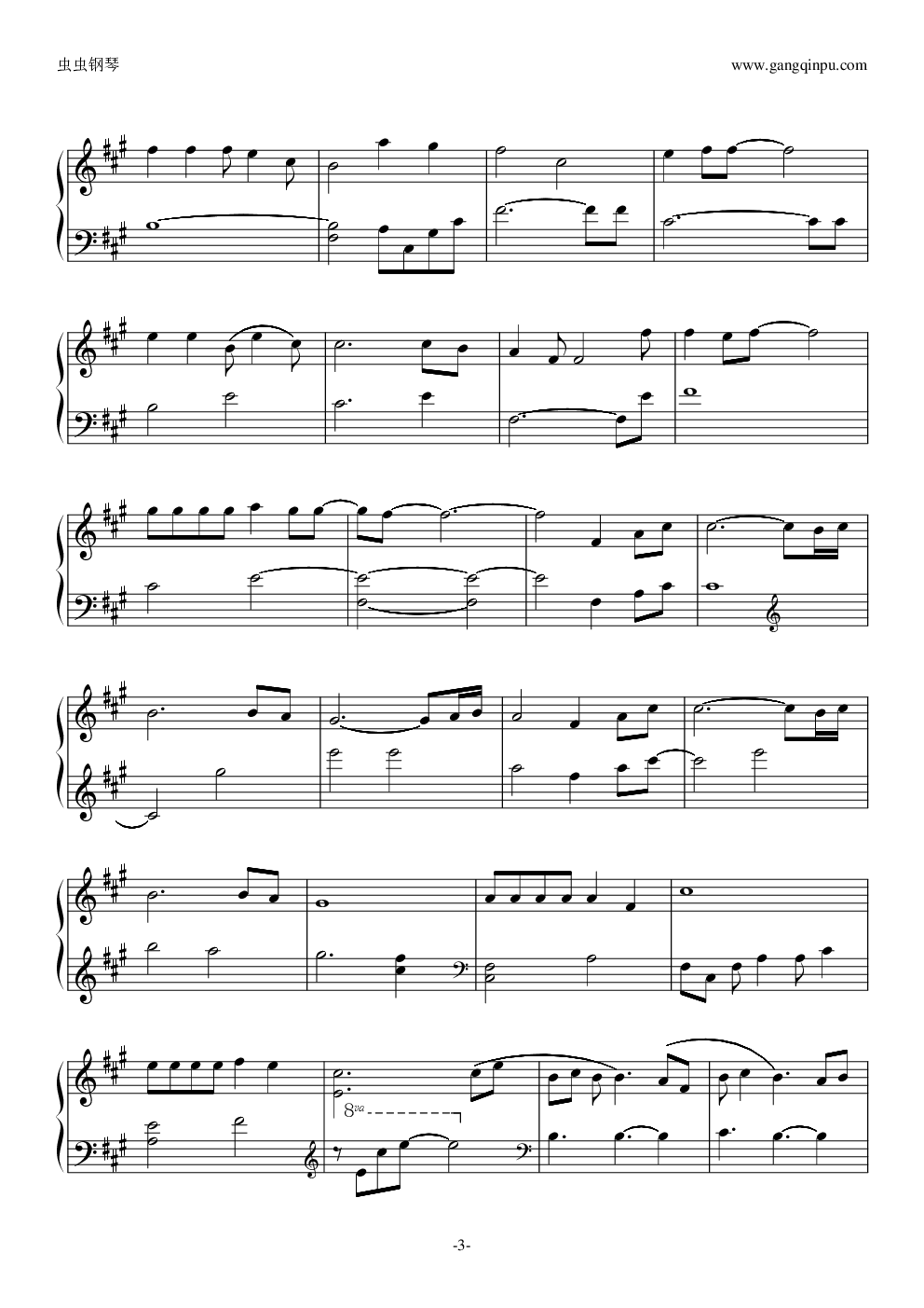 曾经最美吉他谱 - 虫虫吉他谱免费下载 - 虫虫吉他