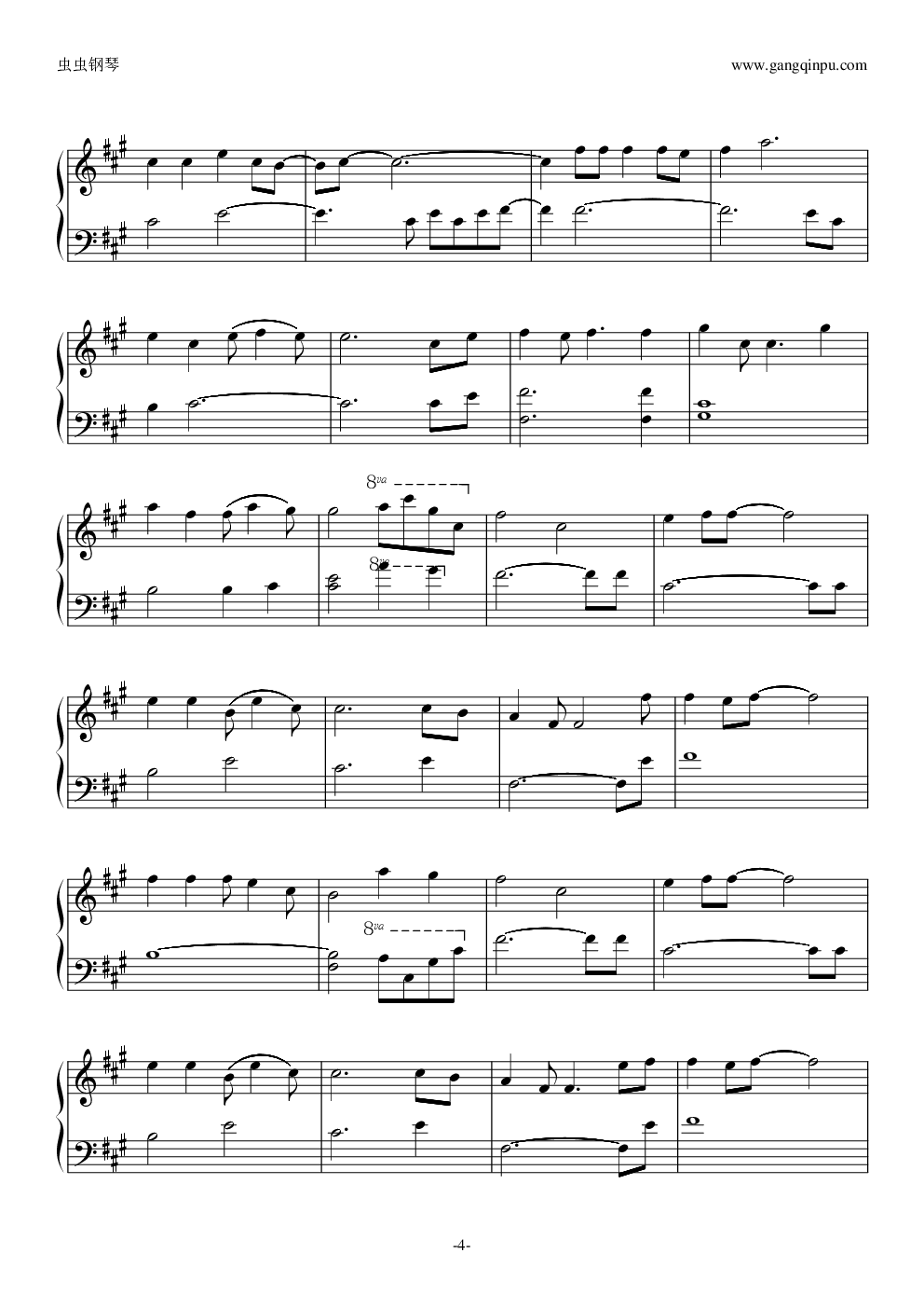 曾经最美吉他谱 - 虫虫吉他谱免费下载 - 虫虫吉他