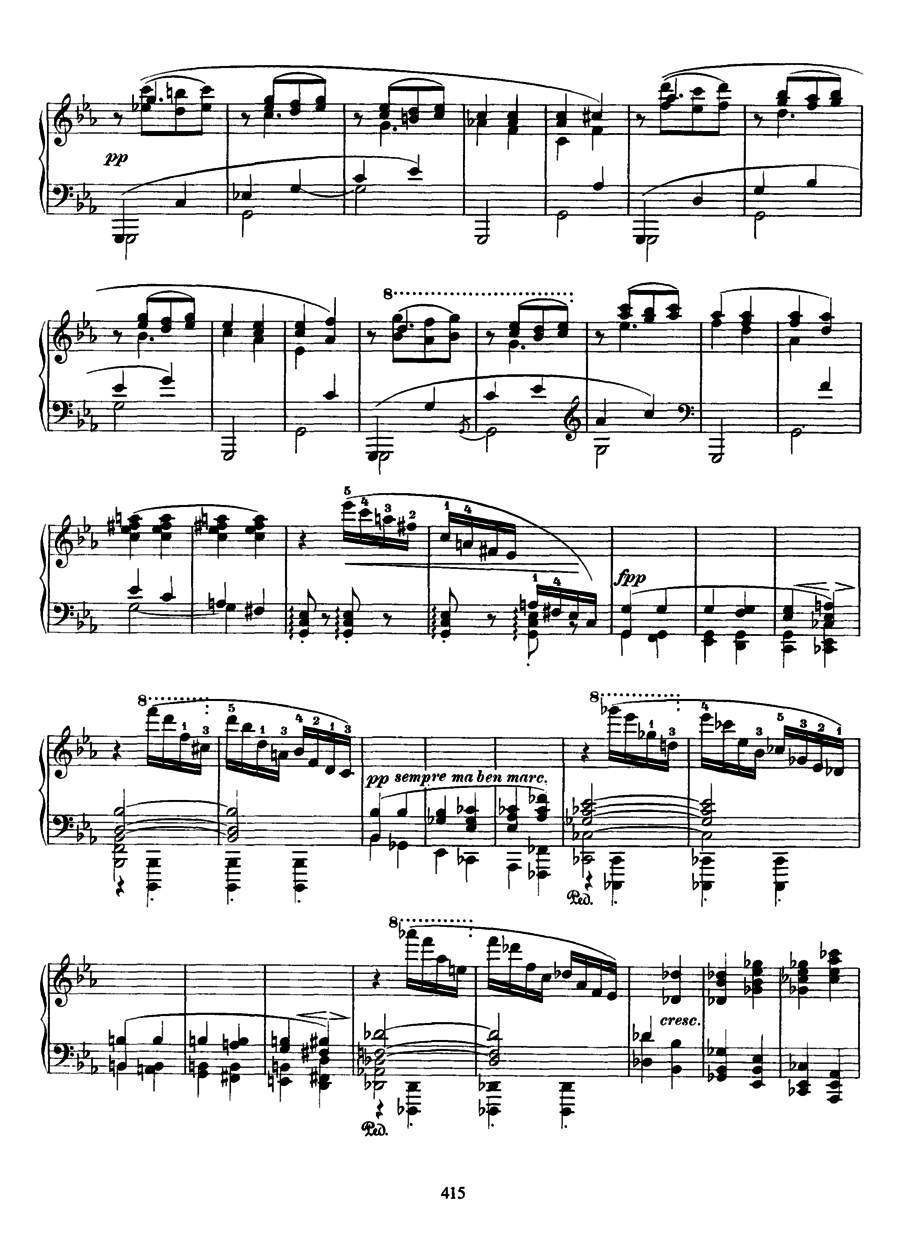 4首钢琴曲 4 Piano Pieces Op.119（Brahms op119 4 Piano Pieces合集）