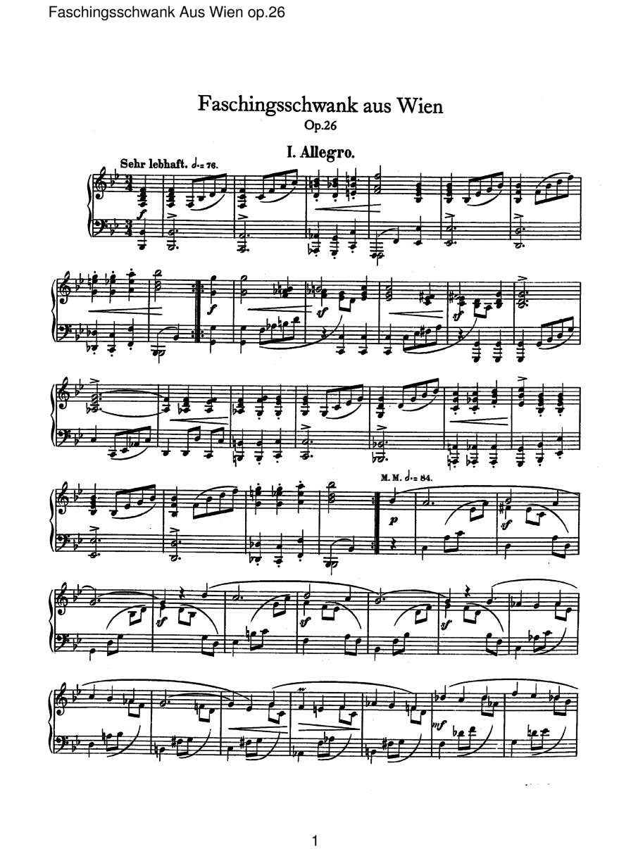 維也納狂歡節 carnival of venice op.26鋼琴譜-蟲號-蟲蟲鋼琴