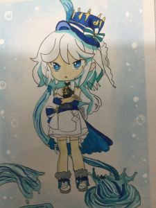 画画的小学生的个人空间