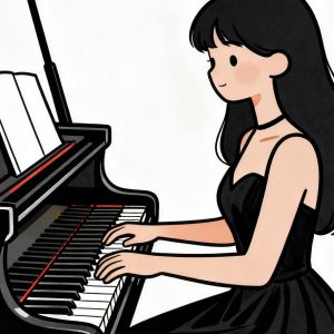 自学钢琴的的个人空间