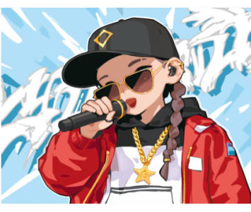 rap女孩的个人空间