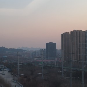 美丽的彩霞的个人空间