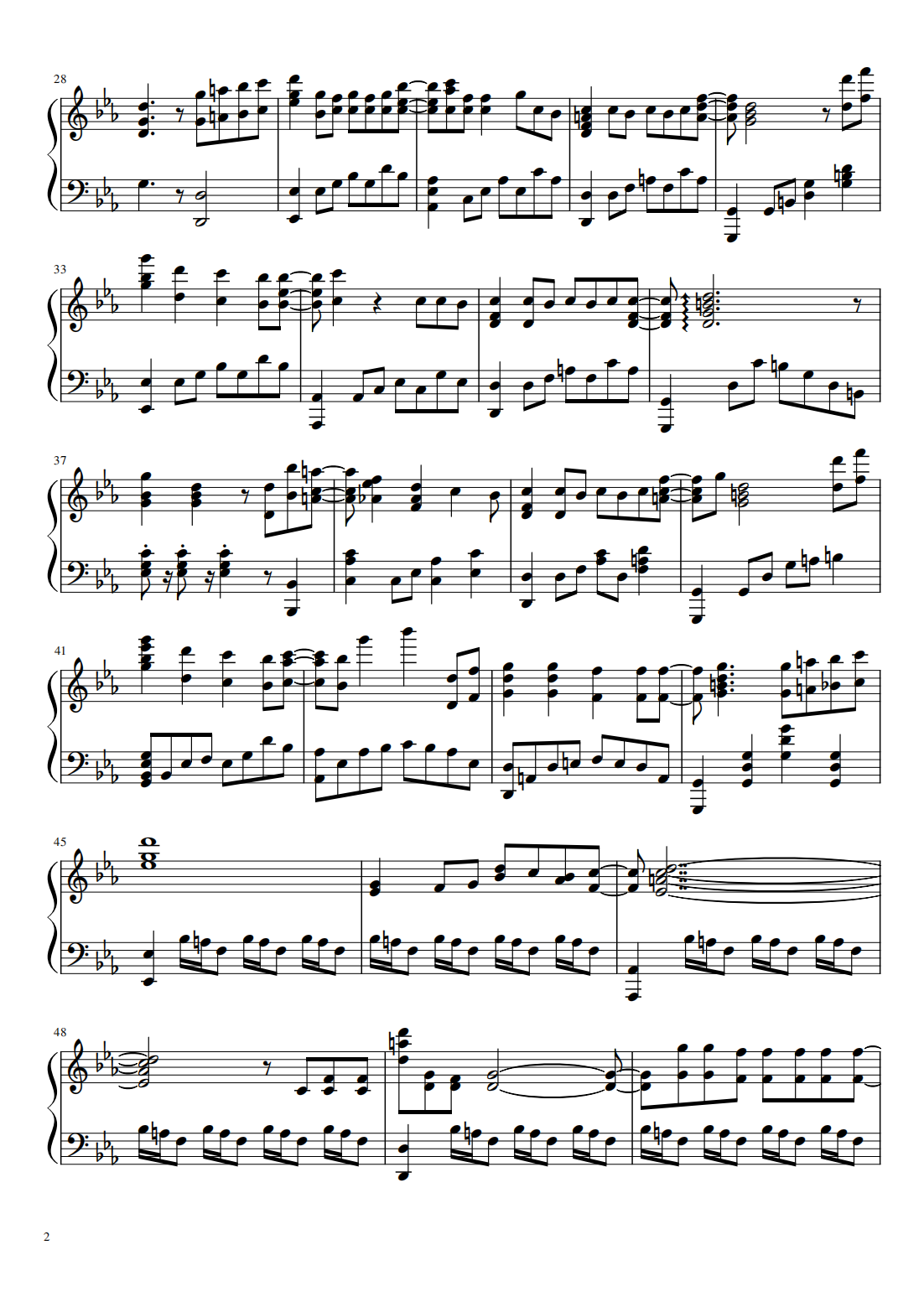 カミイロアワセ（《弹丸论破3 -The End of 希望峰学园 绝望篇》op）钢琴谱