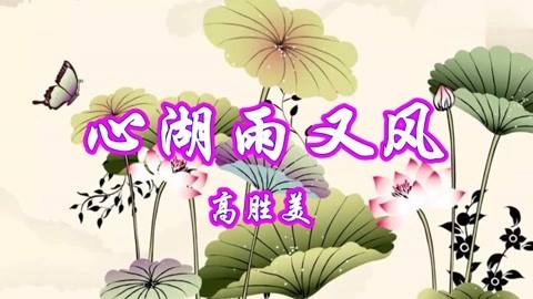 心湖雨又风-钢琴谱