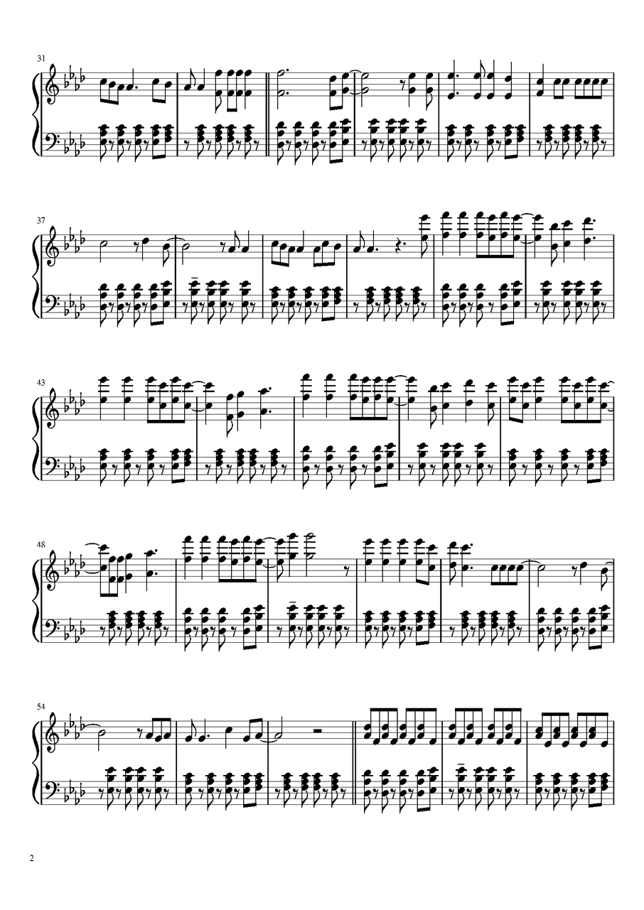 viva la vida钢琴谱-风的颜色*-虫虫乐谱