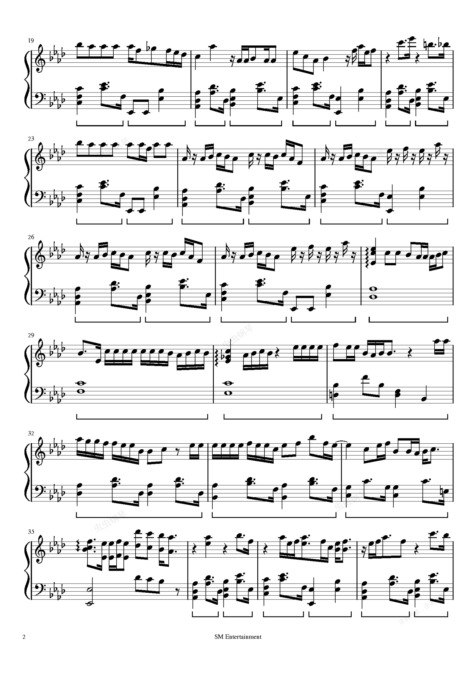 nct127touch钢琴谱