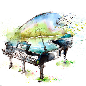雨落天使城钢琴简谱 数字双手