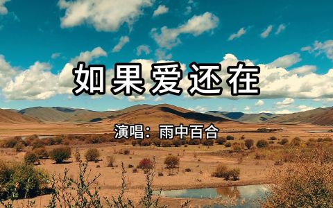 如果爱还在(DJ默涵版)-钢琴谱