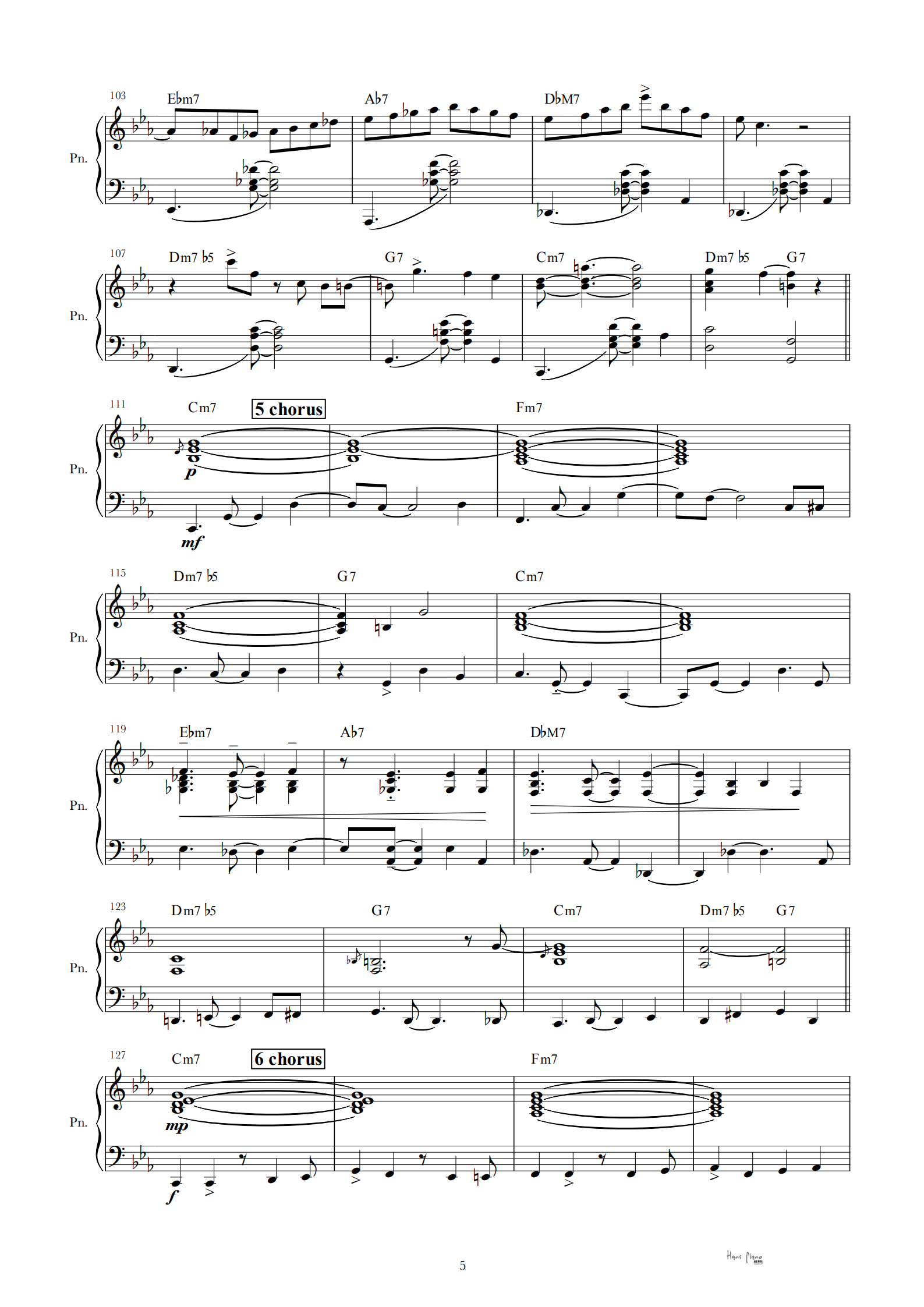 Blue Bossa【免费】【爵士标准曲】泽大大 Hans piano