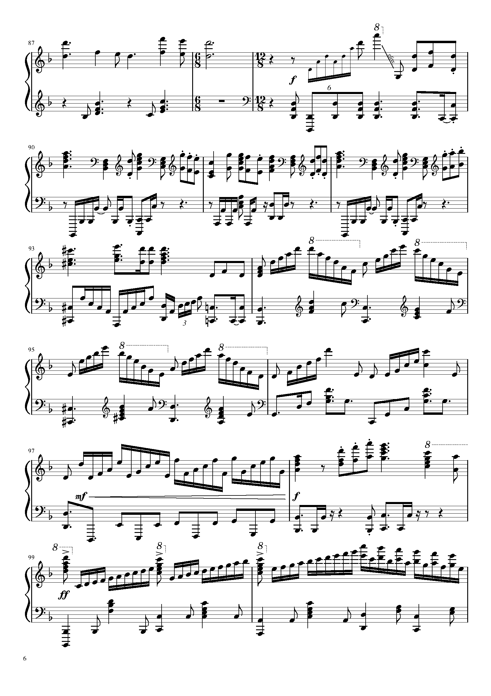 last stardust (fate stay night ost)钢琴谱-c调-虫虫乐谱