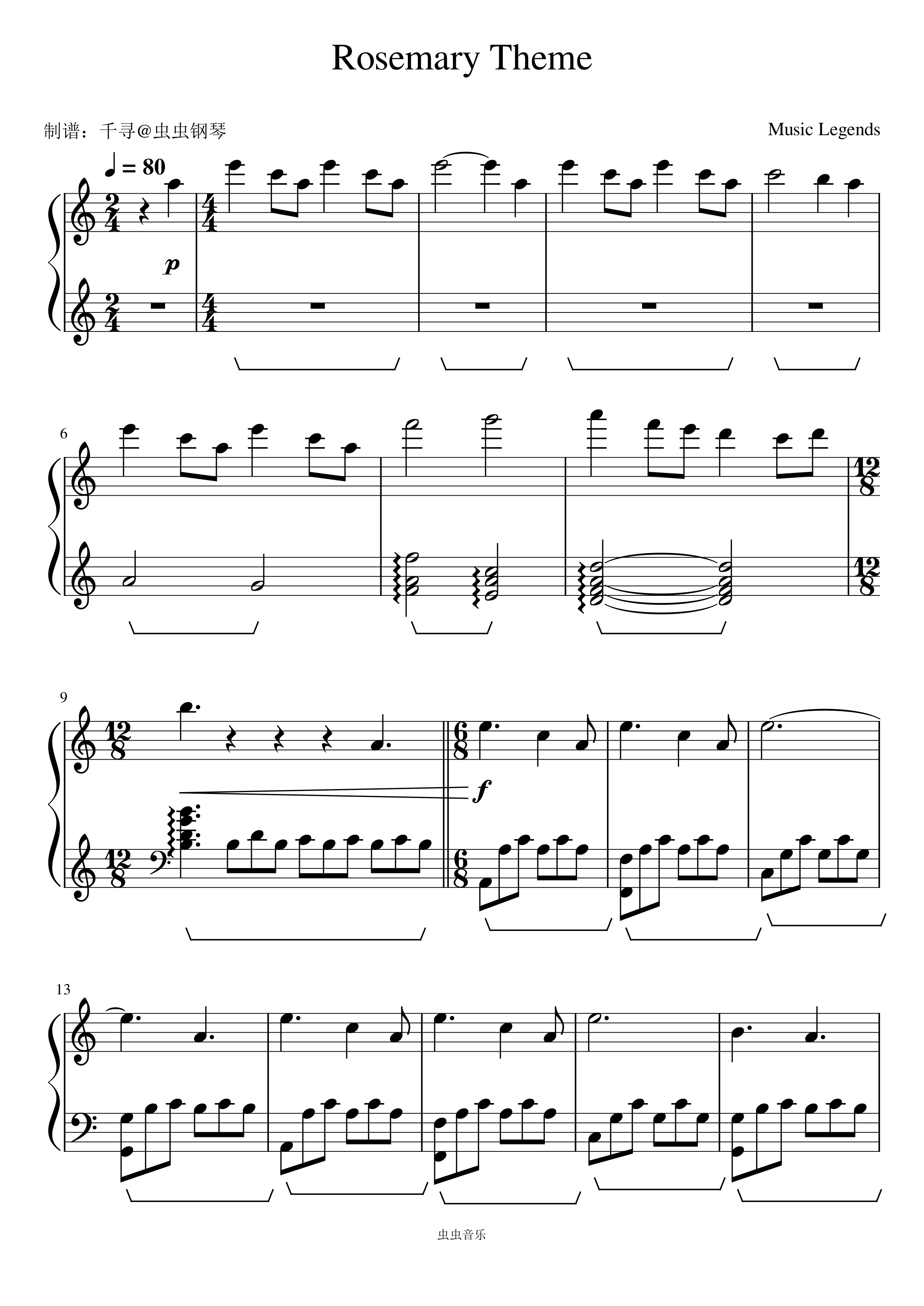 Rosemary s Theme Song Music Legends c 