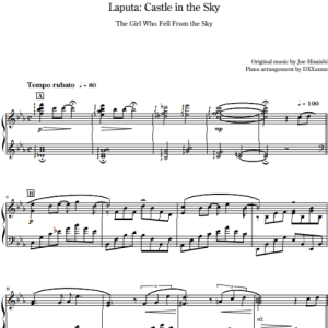 Laputa Castle in the Sky 君をのせて(sib.)-钢琴谱