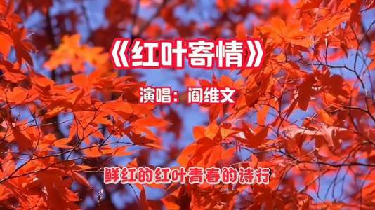 红叶寄情-钢琴谱