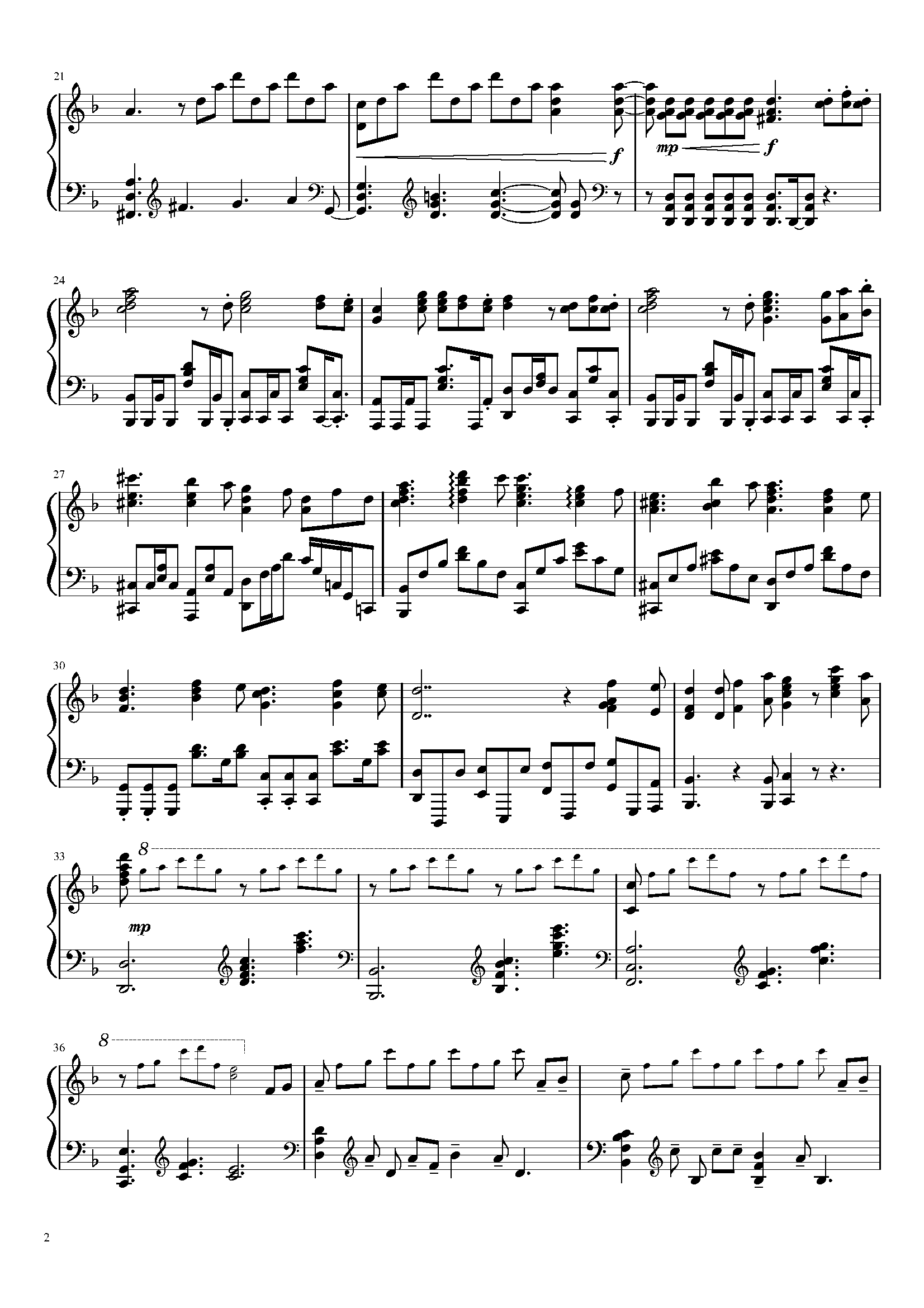 last stardust (fate stay night ost)钢琴谱-c调-虫虫乐谱