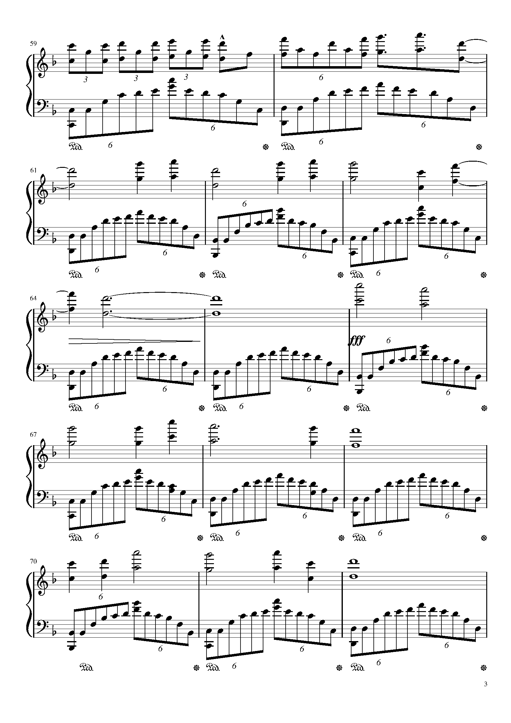 赤伶f大调钢琴谱-hyy-虫虫乐谱