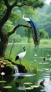 湖边的孔雀(葫芦丝)-钢琴谱