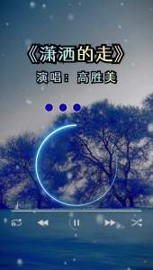 潇洒的走(慢四版)-钢琴谱