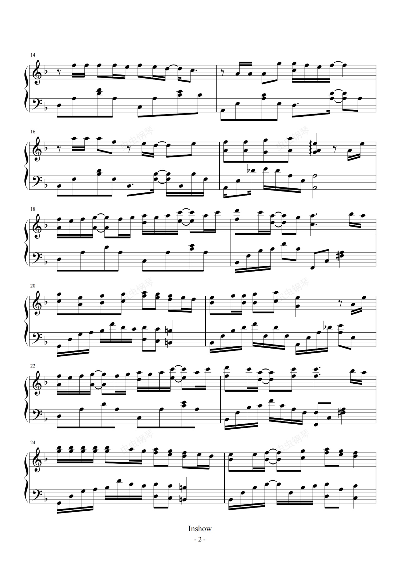 《使徒行者》片尾曲,越难越爱-《使徒行者》片尾曲钢琴谱,越难越爱