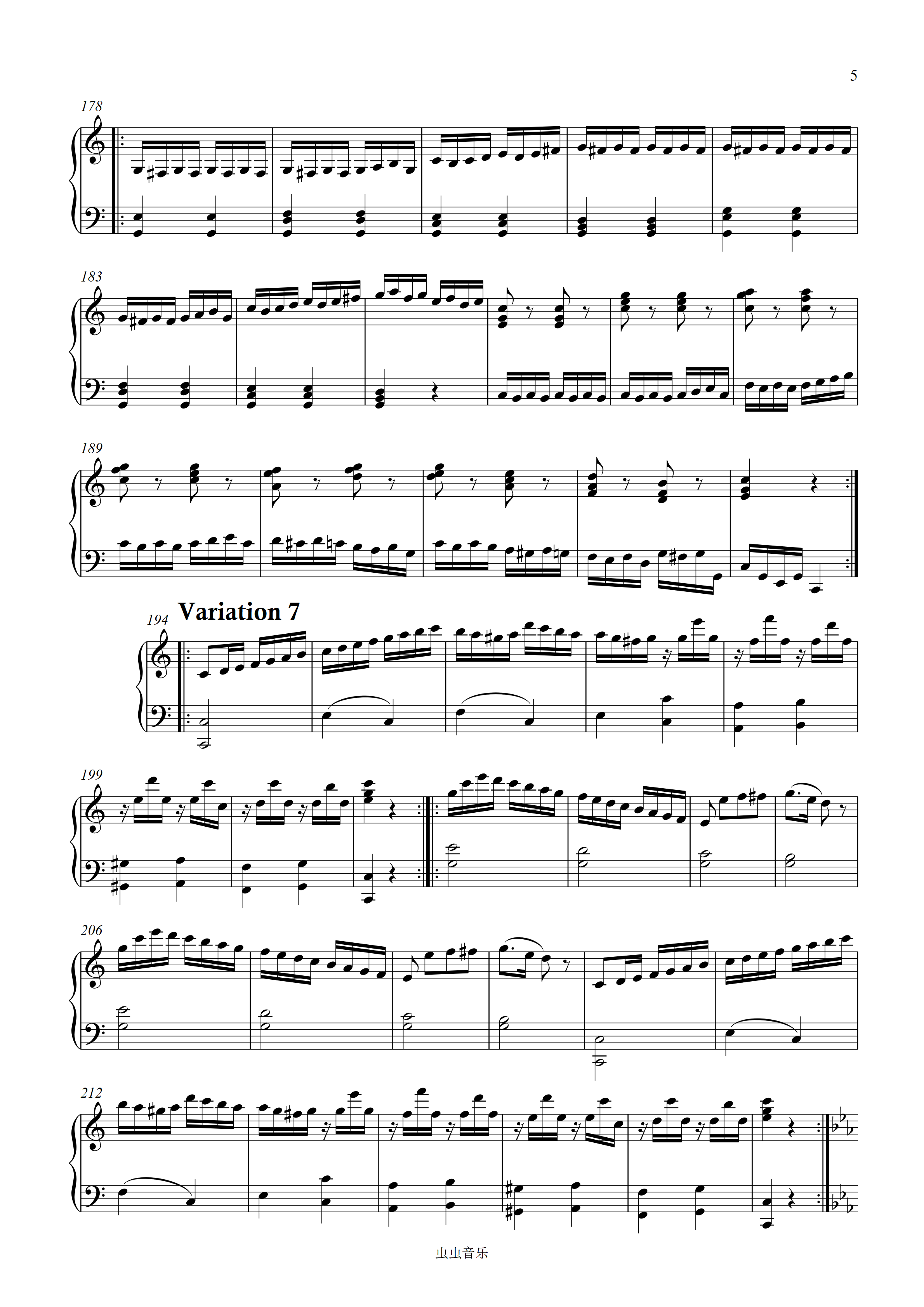 小星星变奏曲K265-莫扎特