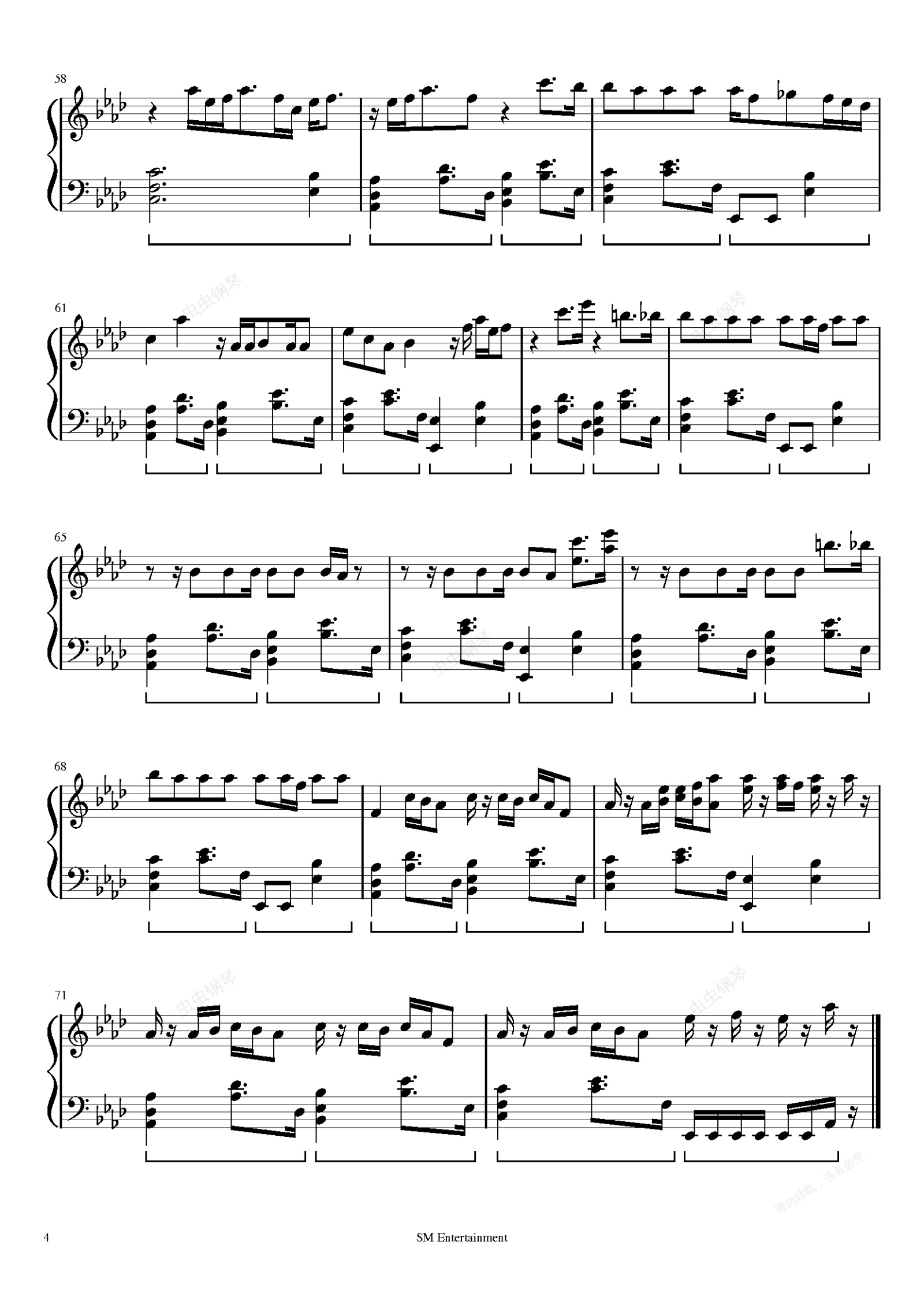 nct127touch钢琴谱