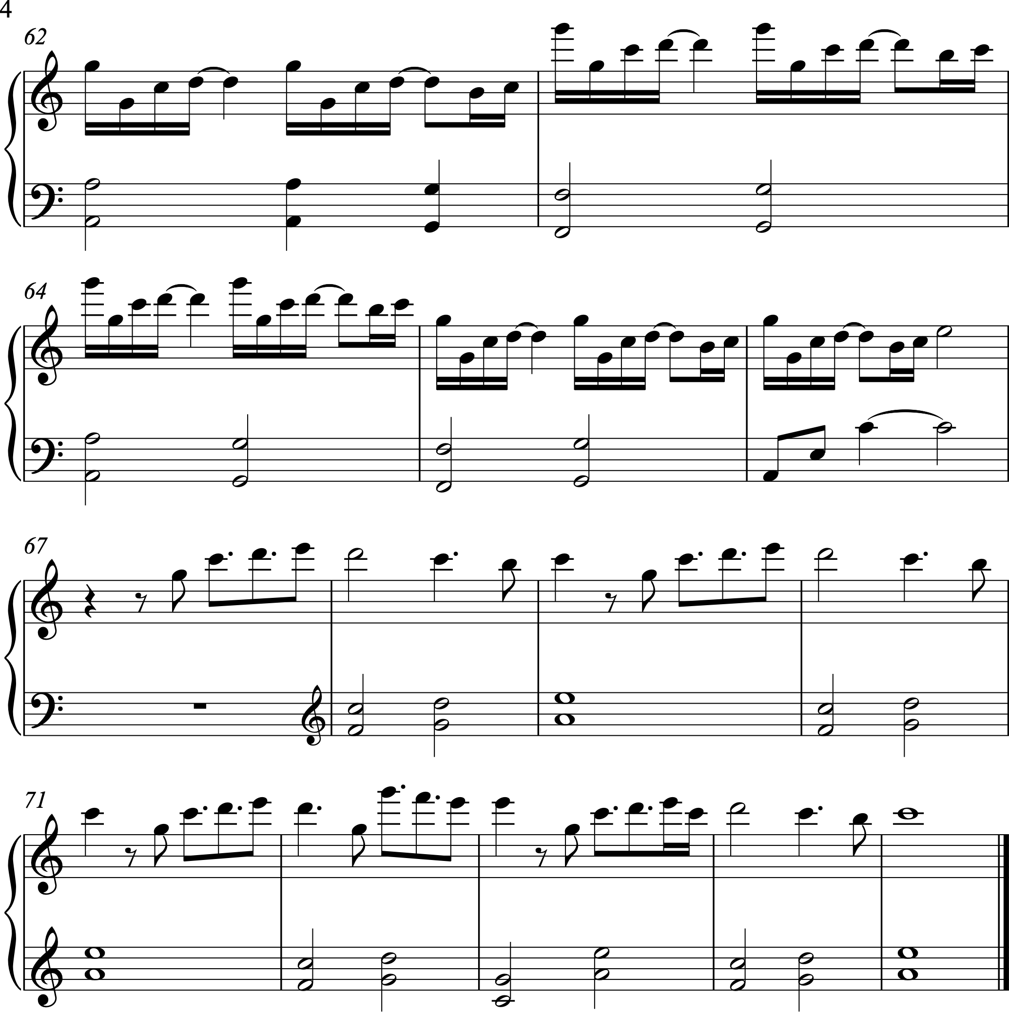 晚风-伴奏C调完整版