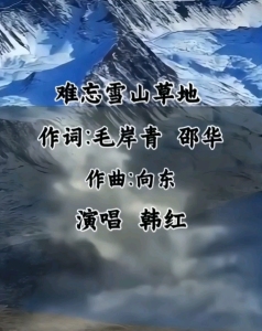 难忘雪山草地-钢琴谱