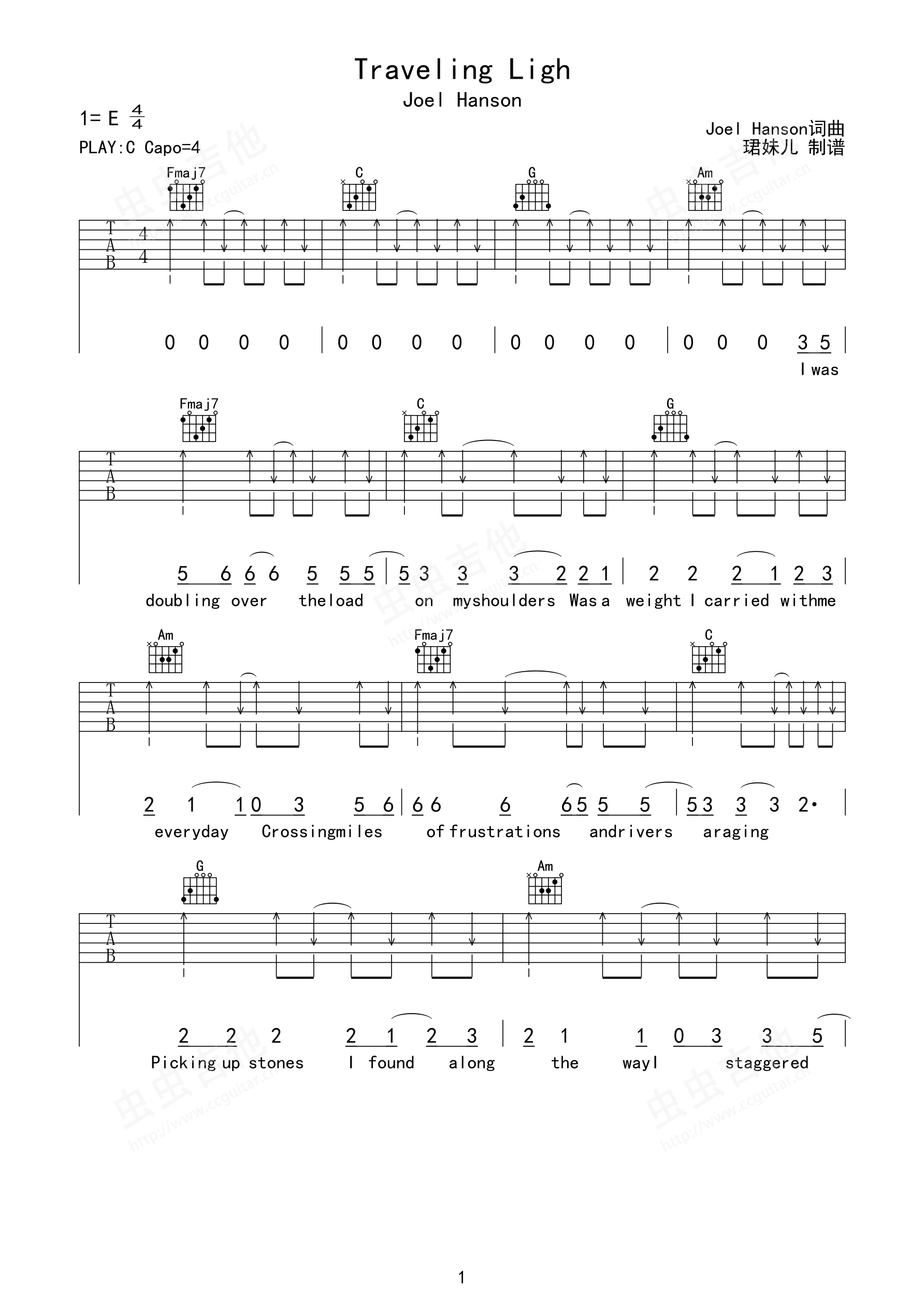 Chord: Morning Light - Josh Garrels - tab, song lyric, sheet, guitar, ukulele | chords.vip