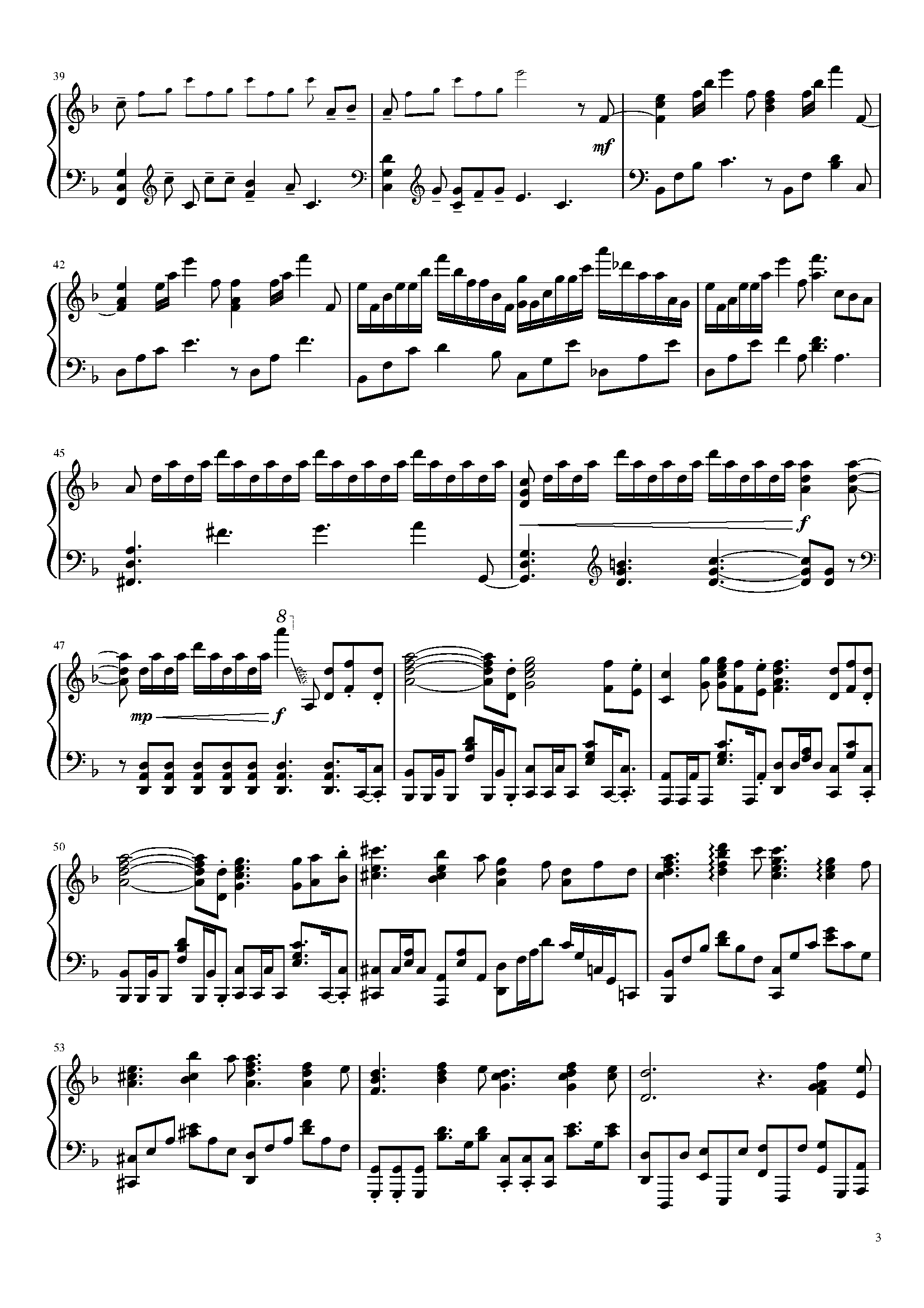 last stardust (fate stay night ost)钢琴谱-c调-虫虫乐谱