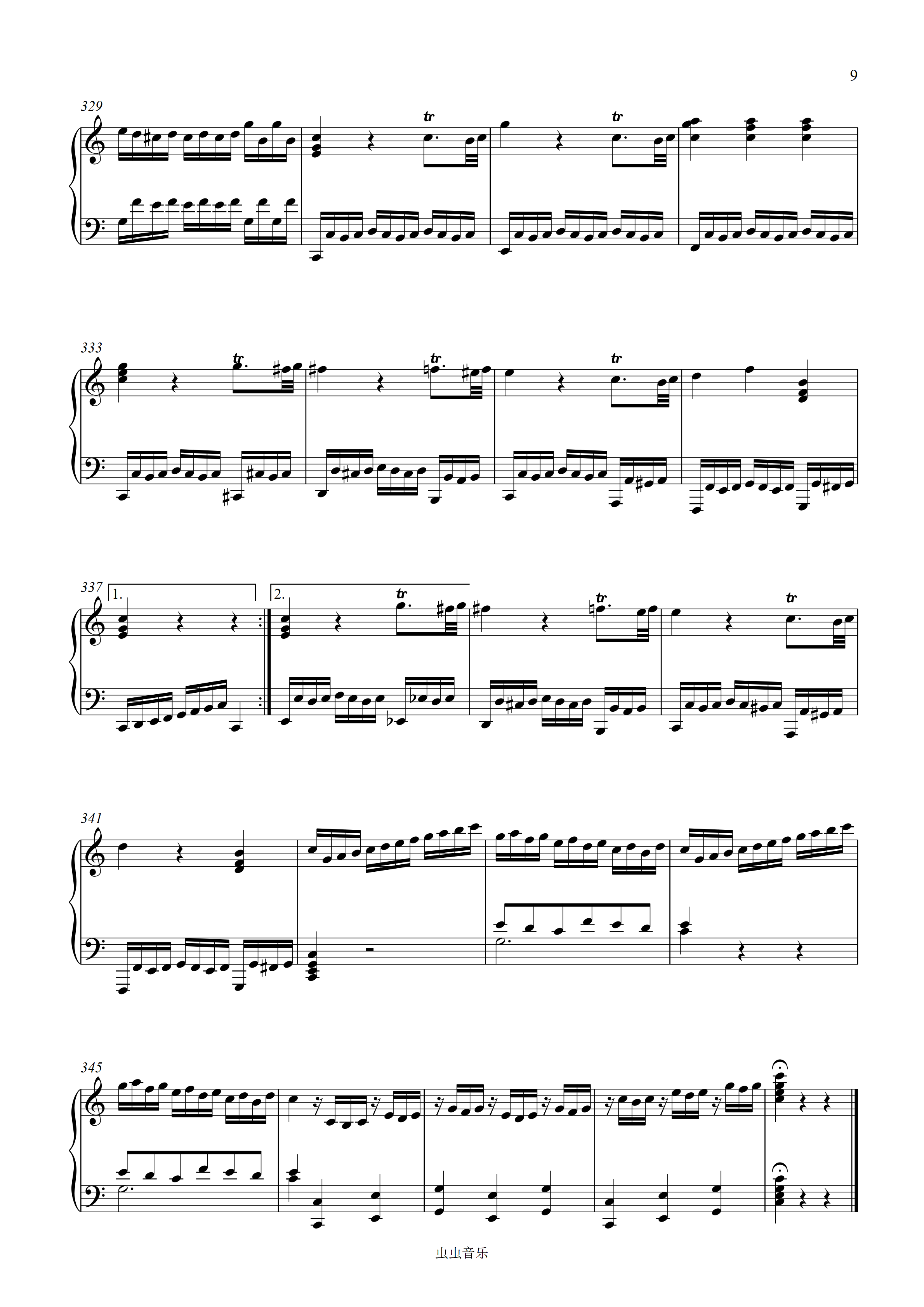 小星星变奏曲K265-莫扎特