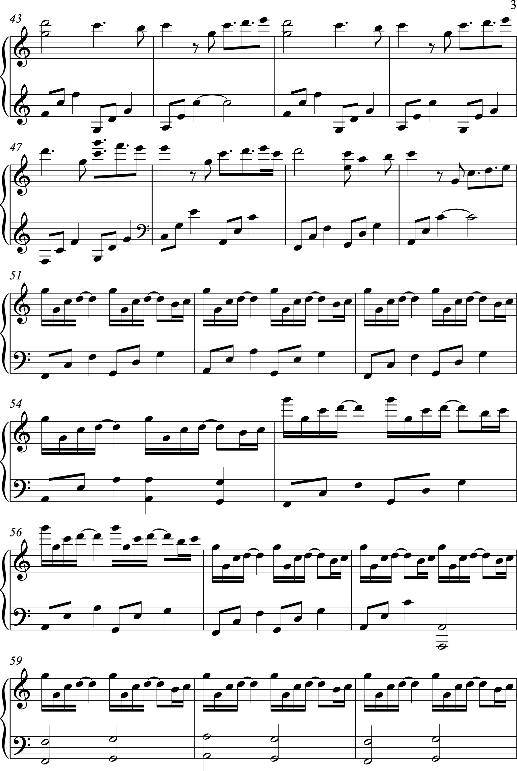 晚风-伴奏C调完整版