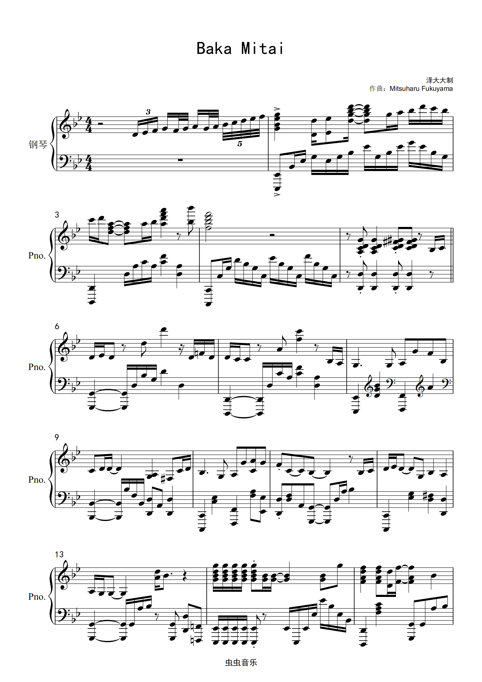 Baka Mitai (Dame Da Ne) (Piano Tutorial Lesson) 