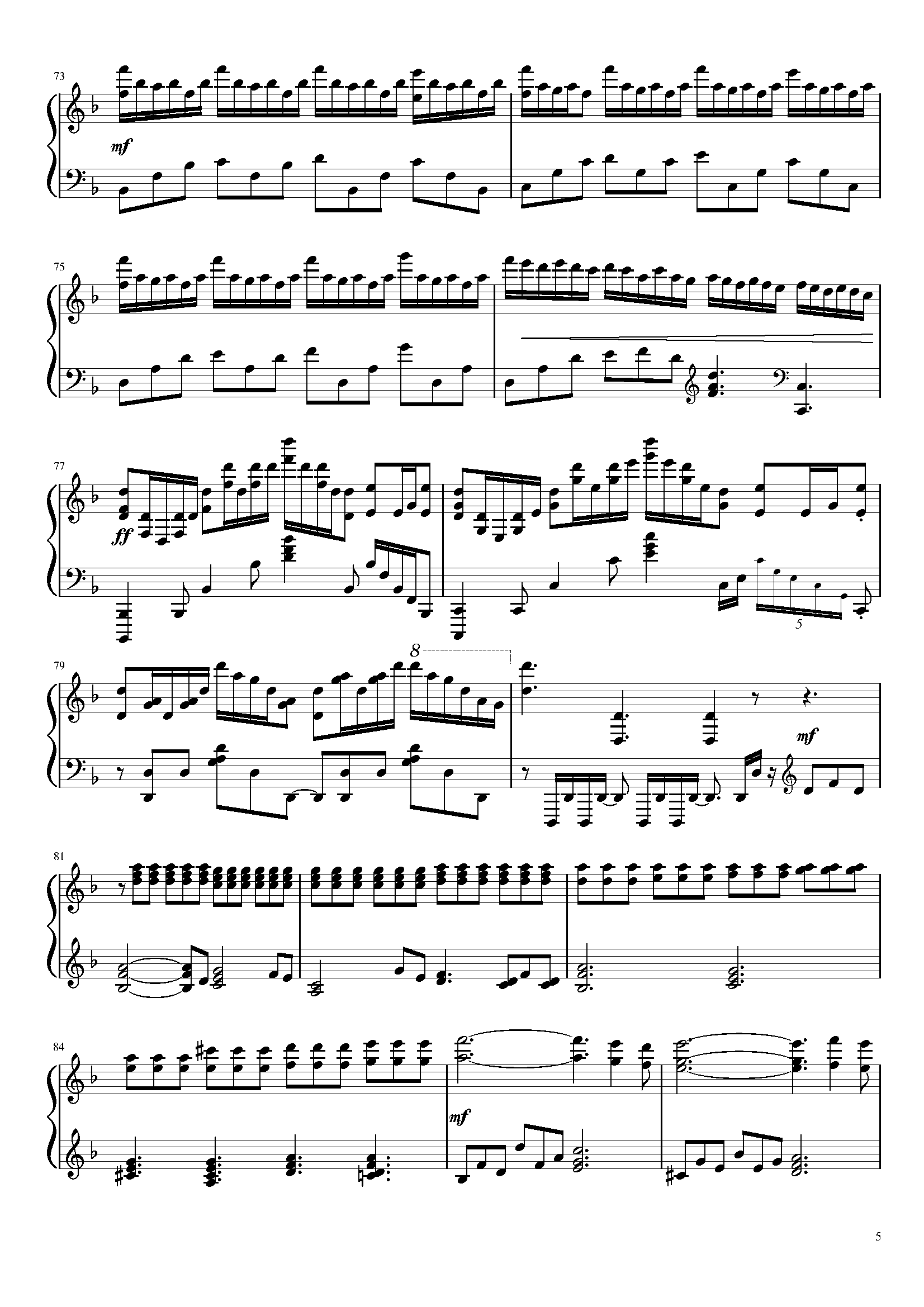 last stardust (fate stay night ost)钢琴谱-c调-虫虫乐谱