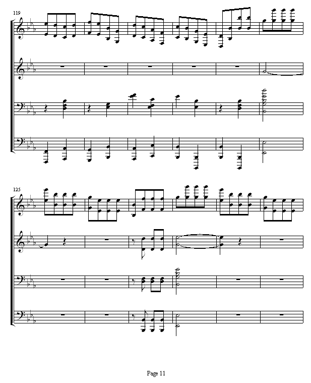 命运交响曲 -（钢琴4手联弹）