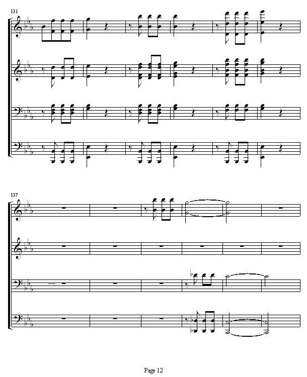 命运交响曲 -（钢琴4手联弹）