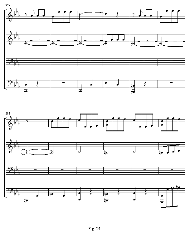 命运交响曲 -（钢琴4手联弹）