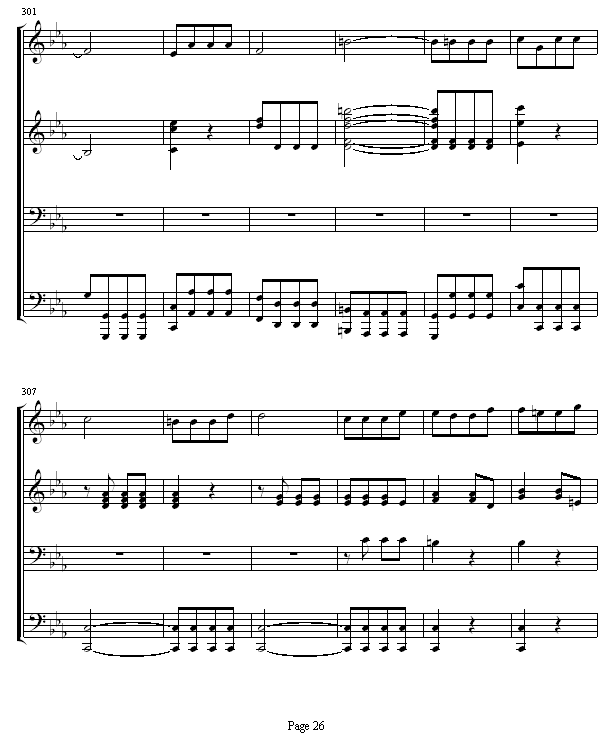 命运交响曲 -（钢琴4手联弹）