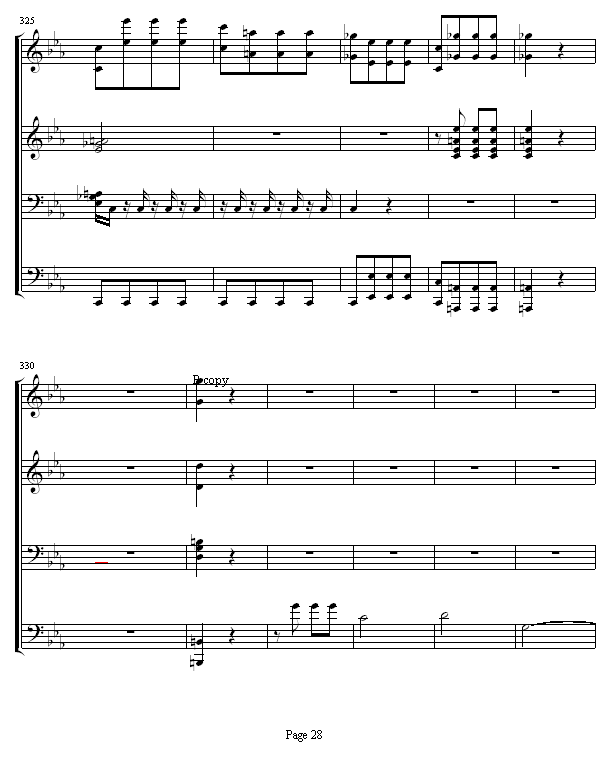 命运交响曲 -（钢琴4手联弹）