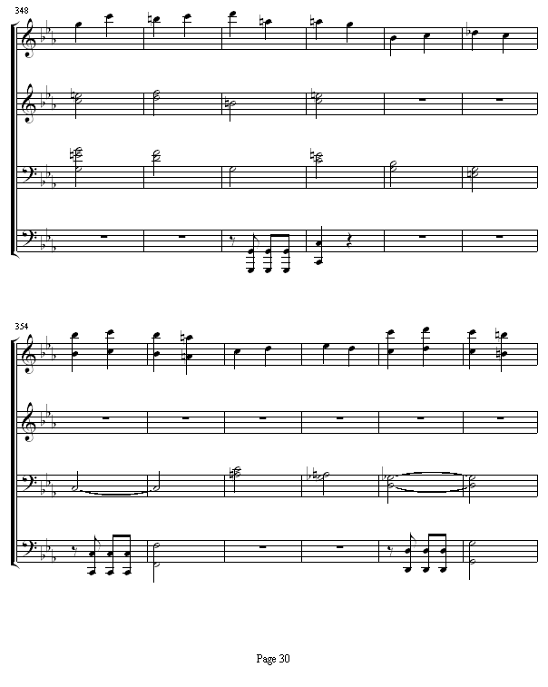 命运交响曲 -（钢琴4手联弹）