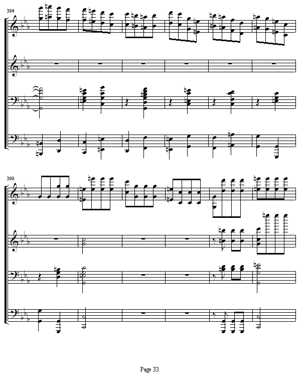 命运交响曲 -（钢琴4手联弹）