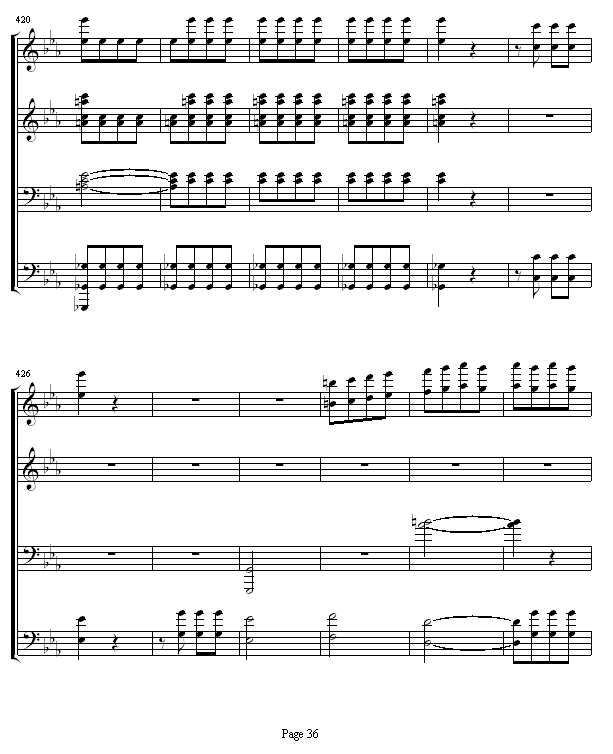 命运交响曲 -（钢琴4手联弹）