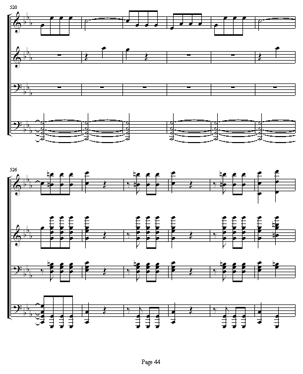 命运交响曲 -（钢琴4手联弹）