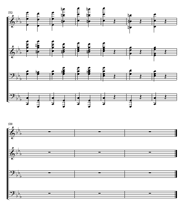 命运交响曲 -（钢琴4手联弹）