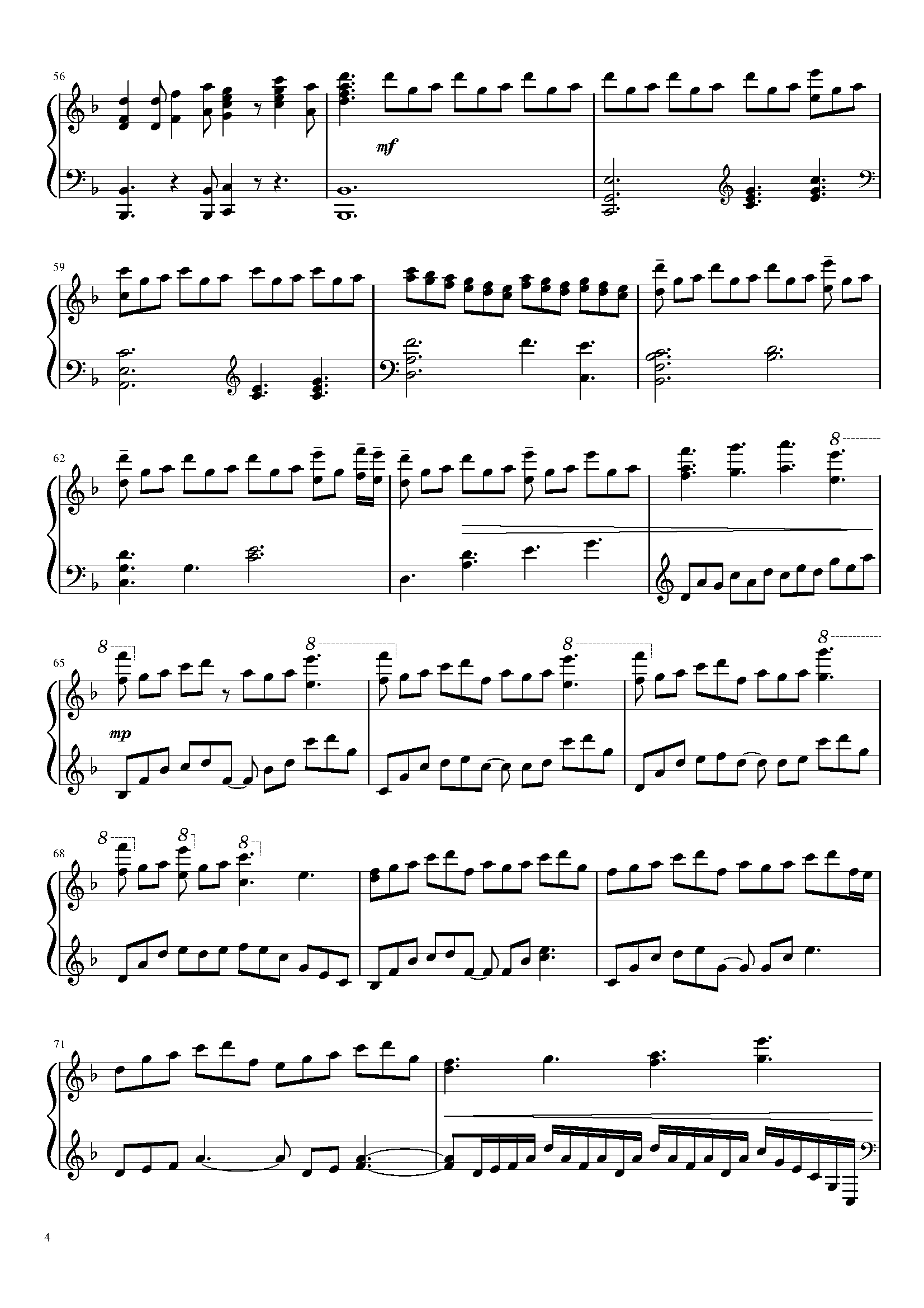 last stardust (fate stay night ost)钢琴谱-c调-虫虫乐谱