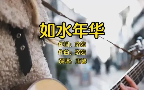 如水年华(DJ默涵版)-钢琴谱
