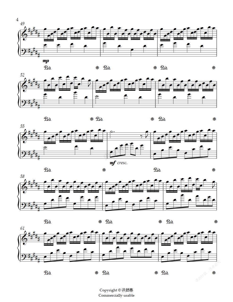 flower dance (final),flower dance (final)钢琴谱,flower dance