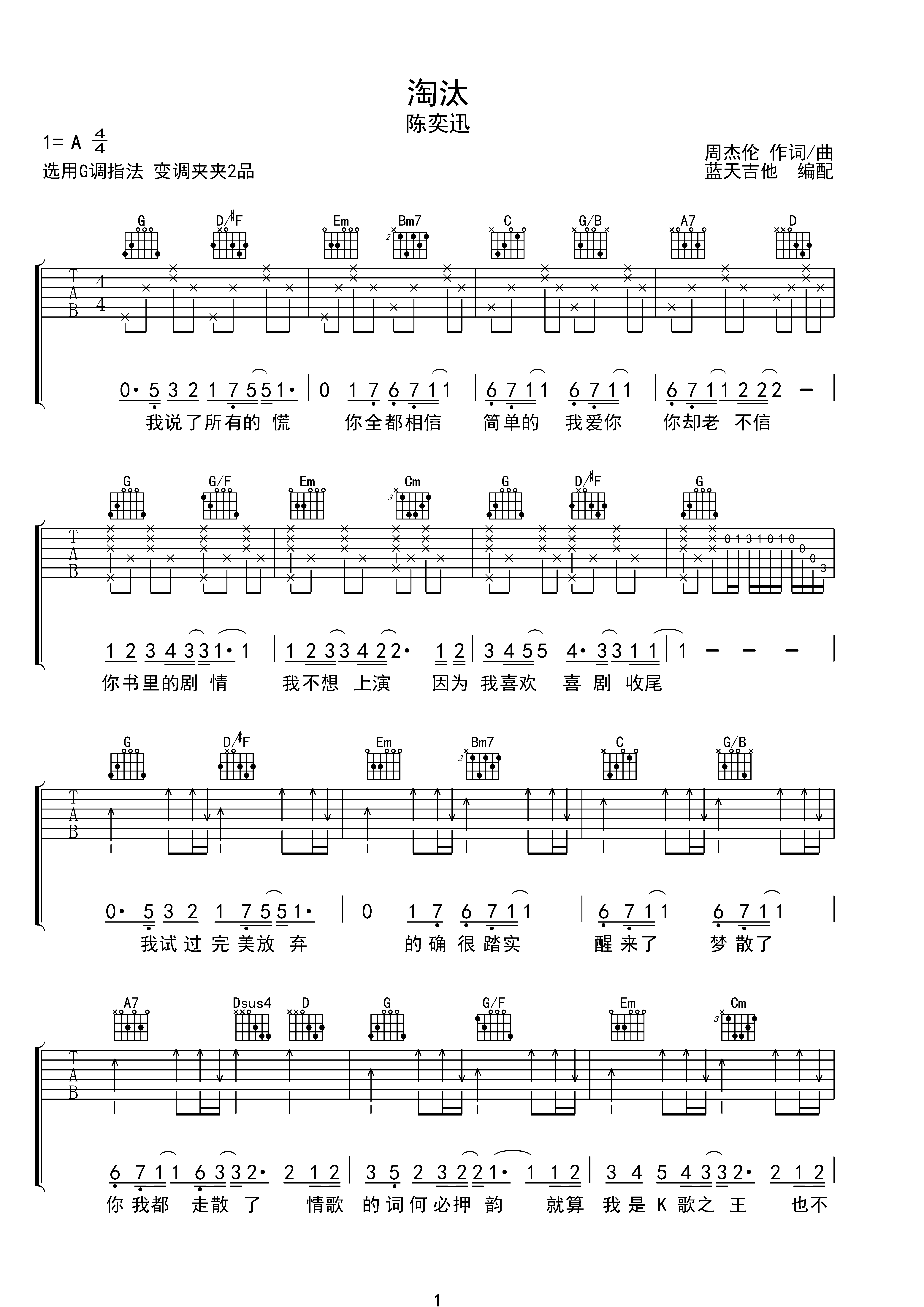 淘汰吉他图片