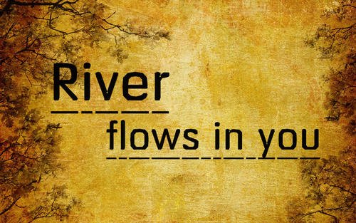 River flows in you 指弹吉他谱
